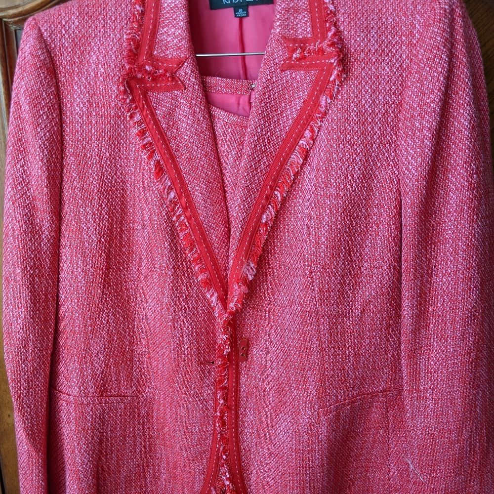 Jacket and skirt set Pink Tweed